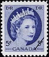 Canada 5 cents Elizabeth II Wilding