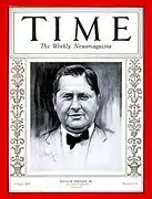 William Wrigley Jr. on the cover of Time in 1929