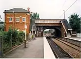 Timperley station in 1988, prior to conversion to Metrolink