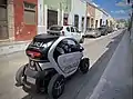 Twizy used by Mexican police in Campeche City.