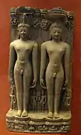Sculpture of the two Jain tirthankaras Rishabhanatha and Mahavira, Orissa, India, 11th-12th century AD