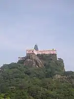 Temple view from foothills