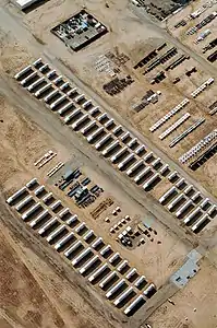 The remaining 38 and one half missiles awaiting destruction at Davis–Monthan Air Force Base in 2006