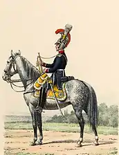 Mounted trumpeter of the Guard, 1815