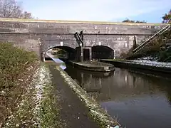 Tividale Aqueduct with old turbine which once generated electricity to illuminate the tunnel