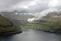 Tjørnuvík seen from Eidiskollur.
