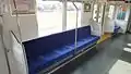 New sculpted bench seating in a refurbished Tojo Line 10030 series set in February 2012