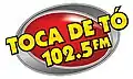 Third Toca De To' logo using the "Toca De To' 102.5 FM" branding (2009 – 2011).