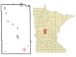 Location of Grey Eagle, Minnesota