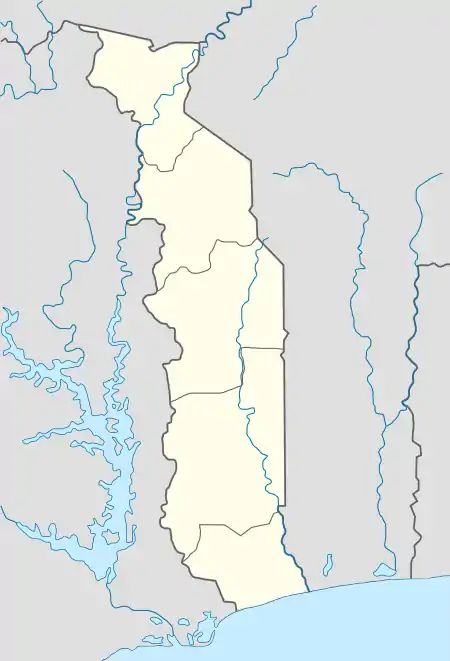 Baguida is located in Togo