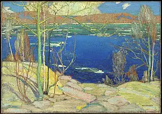 Spring Ice, Winter 1915–16. 72.0 × 102.3 cm. National Gallery of Canada, Ottawa