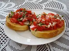 Tomato bruschetta