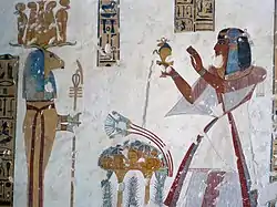 Example in staff & hieroglyphs