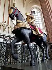 Funeral monument of Carl IX and family at Strängnäs Cathedral, worked on by 12 goldsmiths in 1611