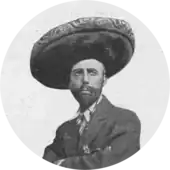 man in falst beard wearing a sombrero