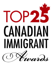 Logo for the Top 25 Canadian Immigrant Awards