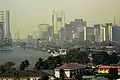 Top view of commercial areas in victoria island, Lagos