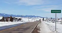 Entering Toponas on State Highway 131.