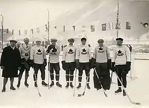 Toronto Granites hockey team at the 1924 Winter Olympics