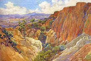 Painted Gorge at Torrey Pines, 1919