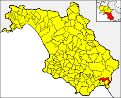 Tortorella within the Province of Salerno