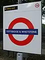 Roundel on the northbound platform