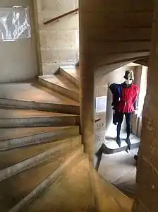 Main stairway of the tower from the lower floors