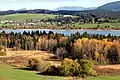 The Lac de Remoray and Labergement-Sainte-Marie seen from Remoray-Boujeons