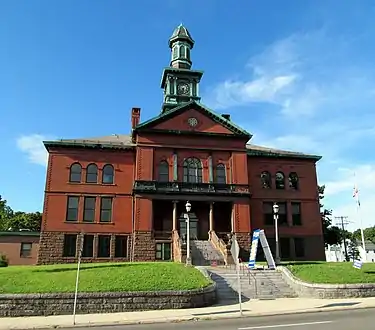 The town hall from the front