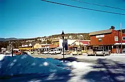 Grand Lake village in winter