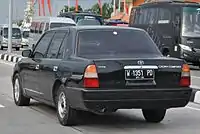 Retired Toyota Crown Comfort taxicab in Indonesia.