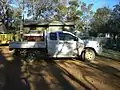 Toyota Hilux 3.0 D4D DR with light pumper at Stirling Range National Park ranger station, October 2005.