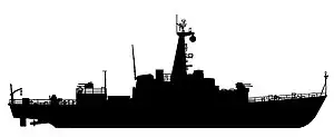 Type 206F silhouette