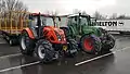 Modern tractors, an Ursus 11054 and Fendt 820