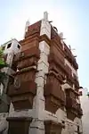 Traditional house in Al-Balad with Rōshān windows