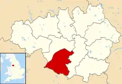 Trafford shown within Greater Manchester