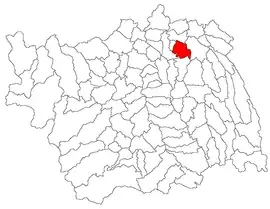 Location in Bacău County