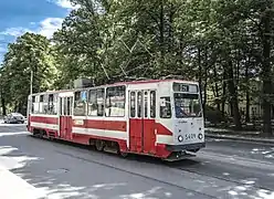 Tram LM-68M in Saint Petersburg, Russia