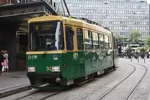 Old Valmet tram in Helsinki