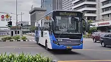 Laksana Cityline2 bodied K310IB 6x2*4 operated by PT Mayasari Bakti for TransJakarta BRT