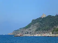 View of the coast and of the Sonnino's Castle