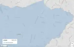 map of northeast portion of Travilah CDP