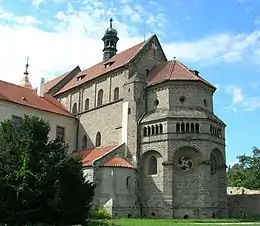 12th century Romanesque St. Procopius Basilica in Třebíč