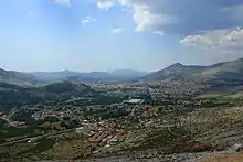 Panoramic photograph of wider area around Trebinje