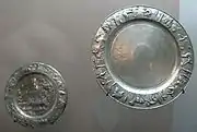 Small silver plates