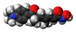 Space-filling model of the trichostatin A molecule