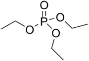 Skeletal formula of triethyl phosphate