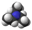 Spacefill model of triethylamine
