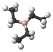 Ball-and-stick model of triethylborane