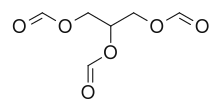 Skeletal formula of triformin